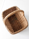vintage wicker market basket