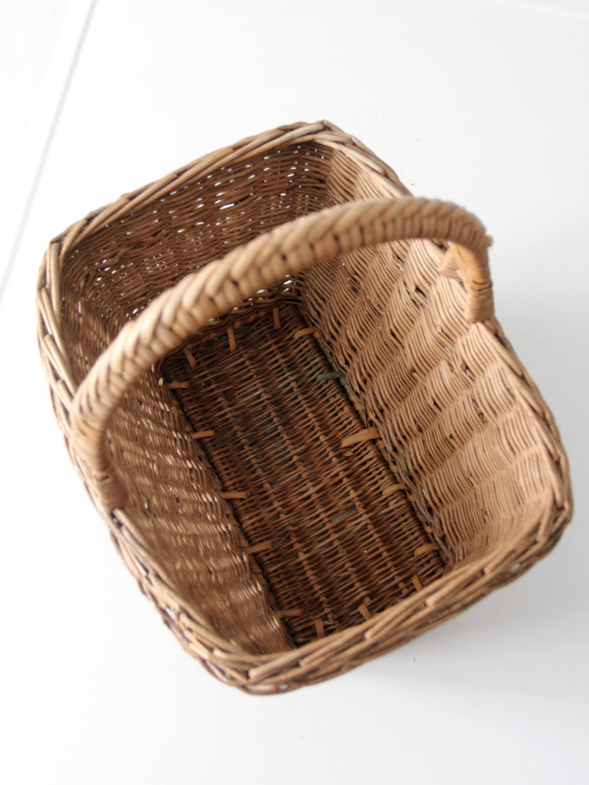 vintage wicker market basket