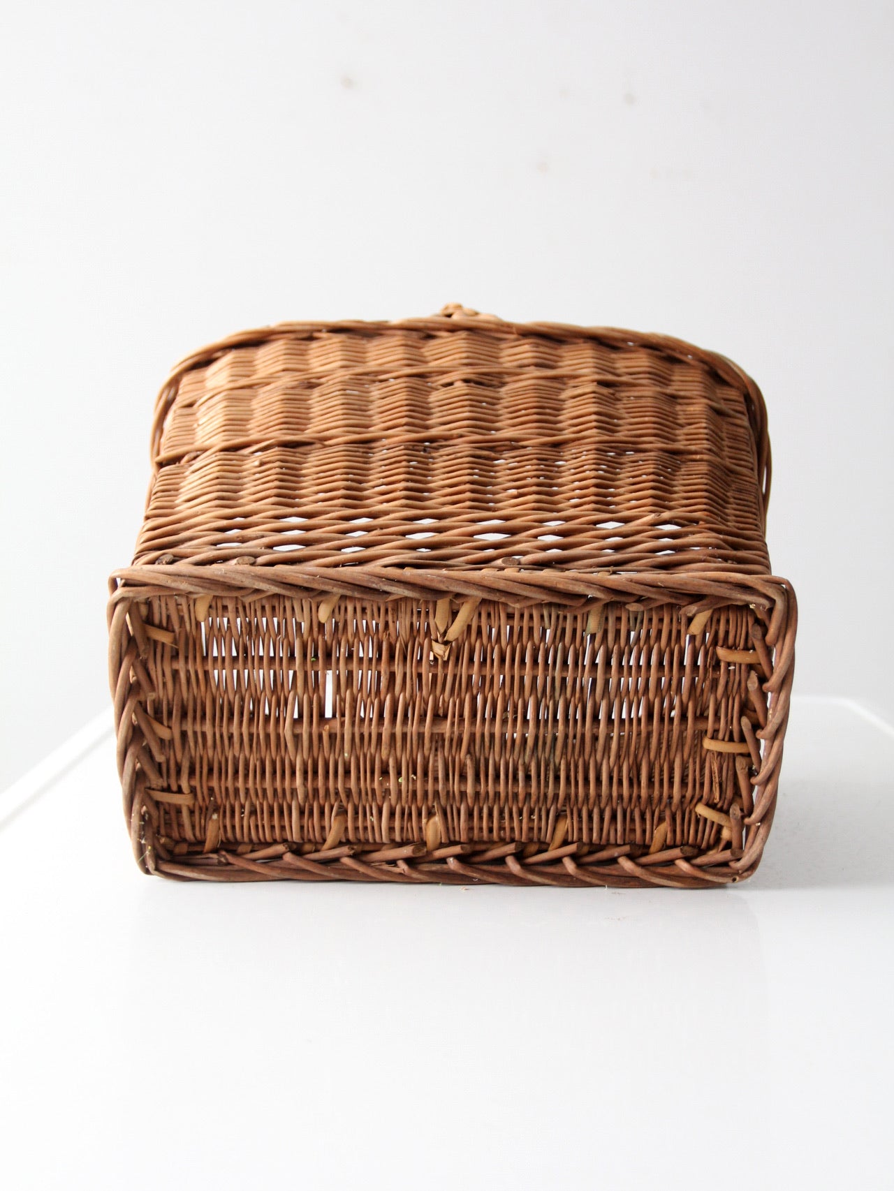 vintage wicker market basket