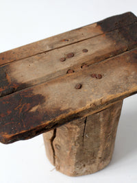 antique primitive milking stools collection set of 3