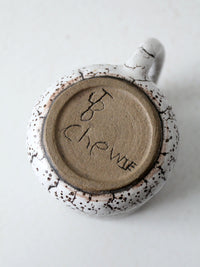 vintage studio pottery mug