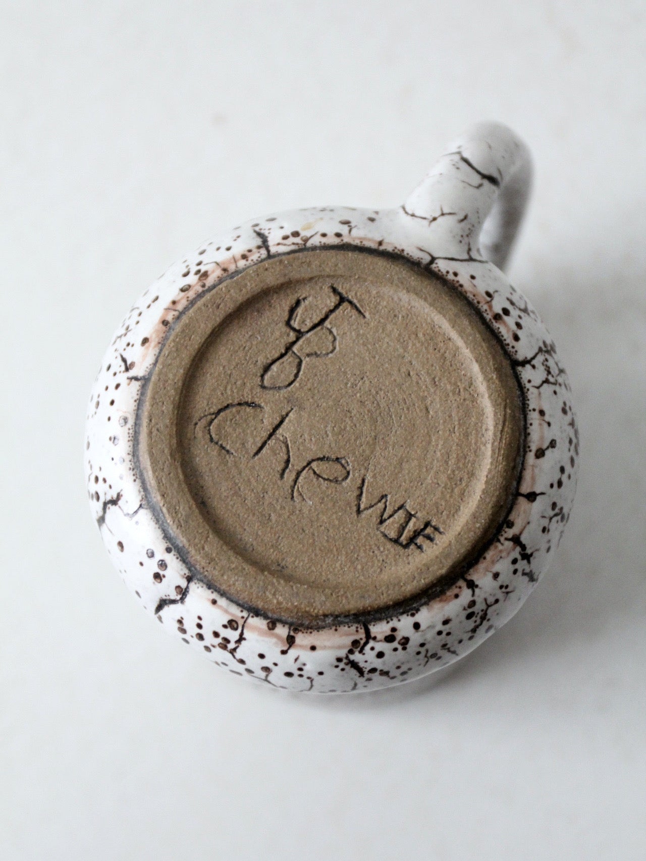 vintage studio pottery mug