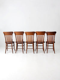 antique Phoenix Chair Co dining chairs set of 5