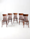 antique Phoenix Chair Co dining chairs set of 5