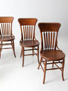 antique Phoenix Chair Co dining chairs set of 5