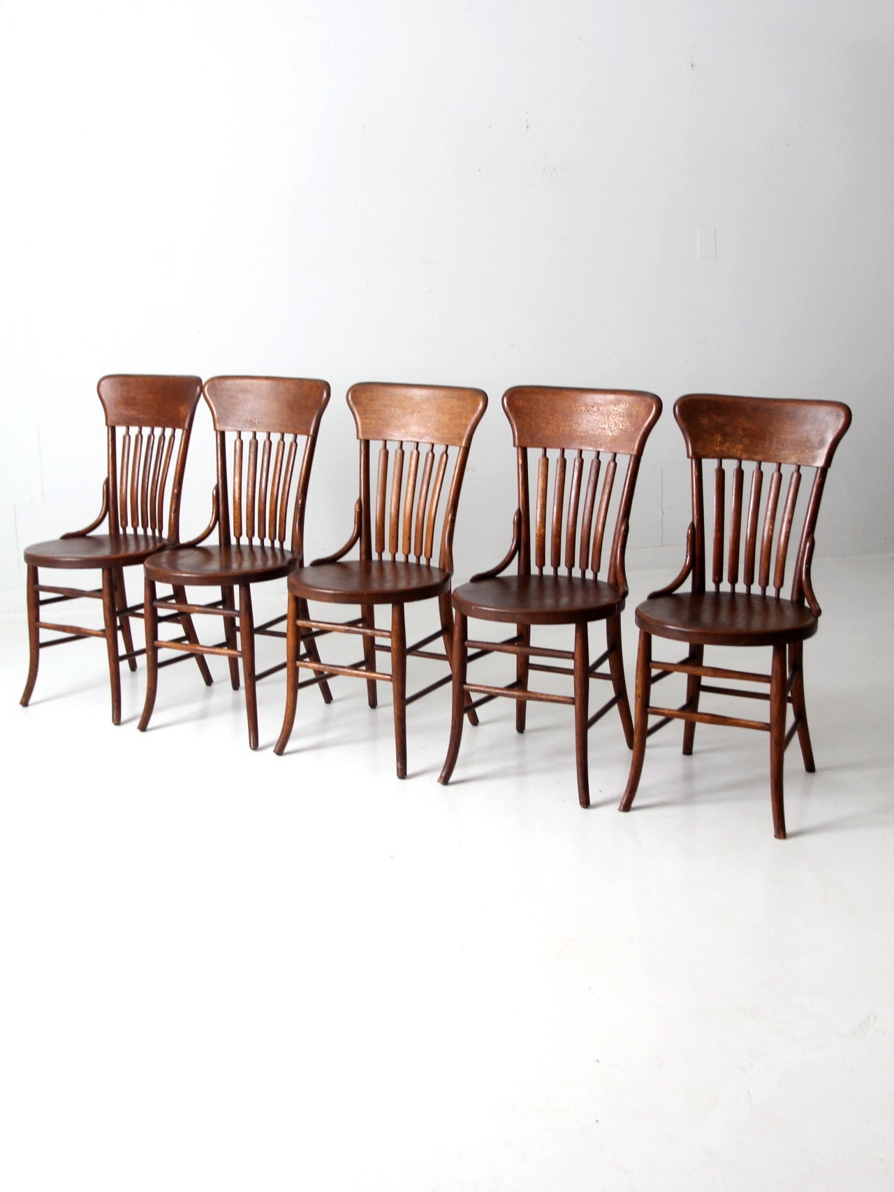 antique Phoenix Chair Co dining chairs set of 5