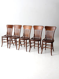 antique Phoenix Chair Co dining chairs set of 5