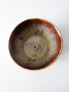 vintage studio pottery bowl