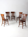 antique Phoenix Chair Co dining chairs set of 5