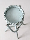 vintage painted wicker plant stand