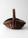 vintage wicker gathering basket