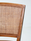 mid century cane back chairs pair