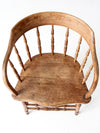 antique rustic captain's chair
