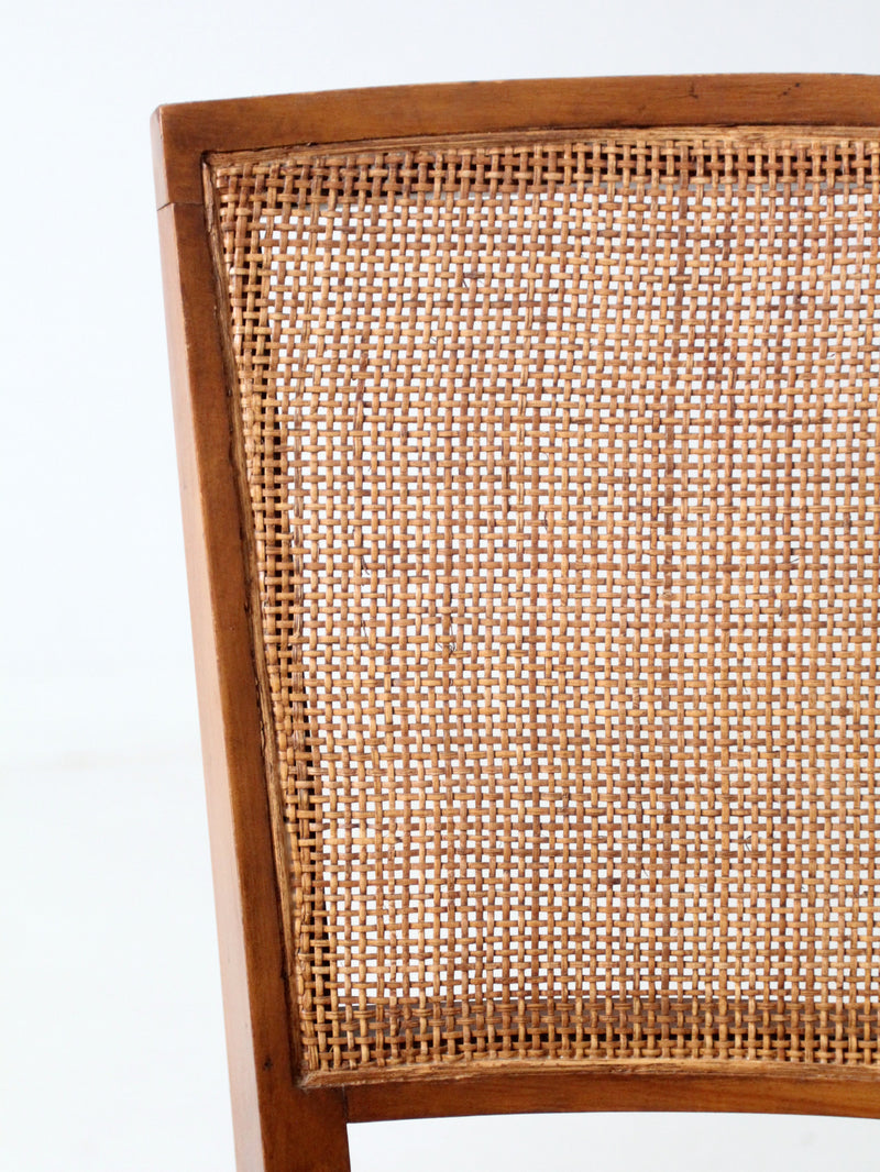 mid century cane back chairs pair