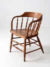 antique rustic captain's chair