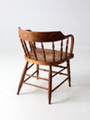 antique rustic captain's chair