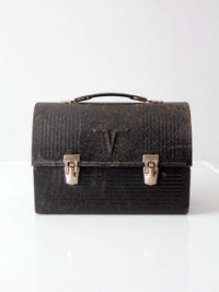 mid-century Thermos metal lunch box