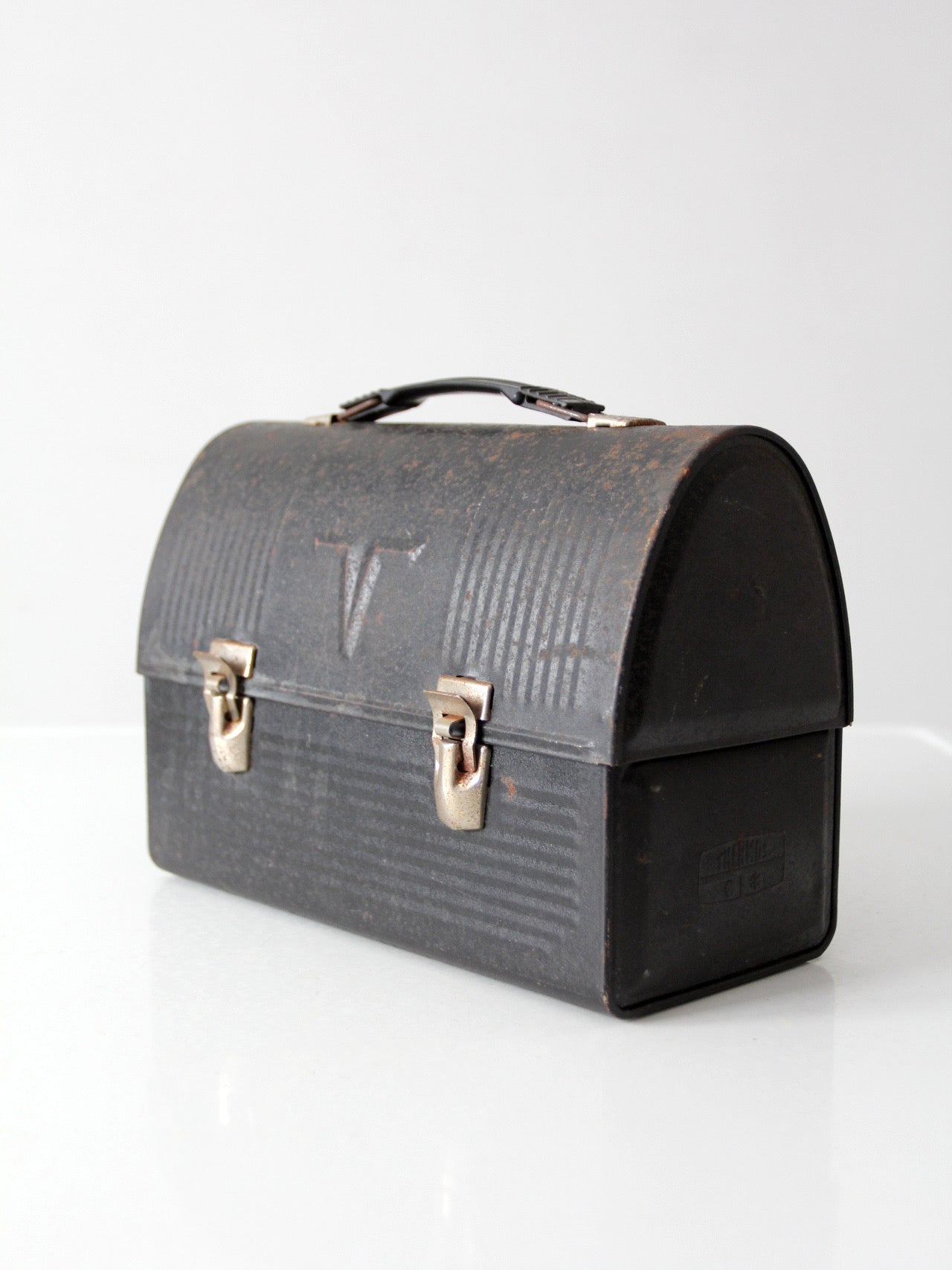 mid-century Thermos metal lunch box