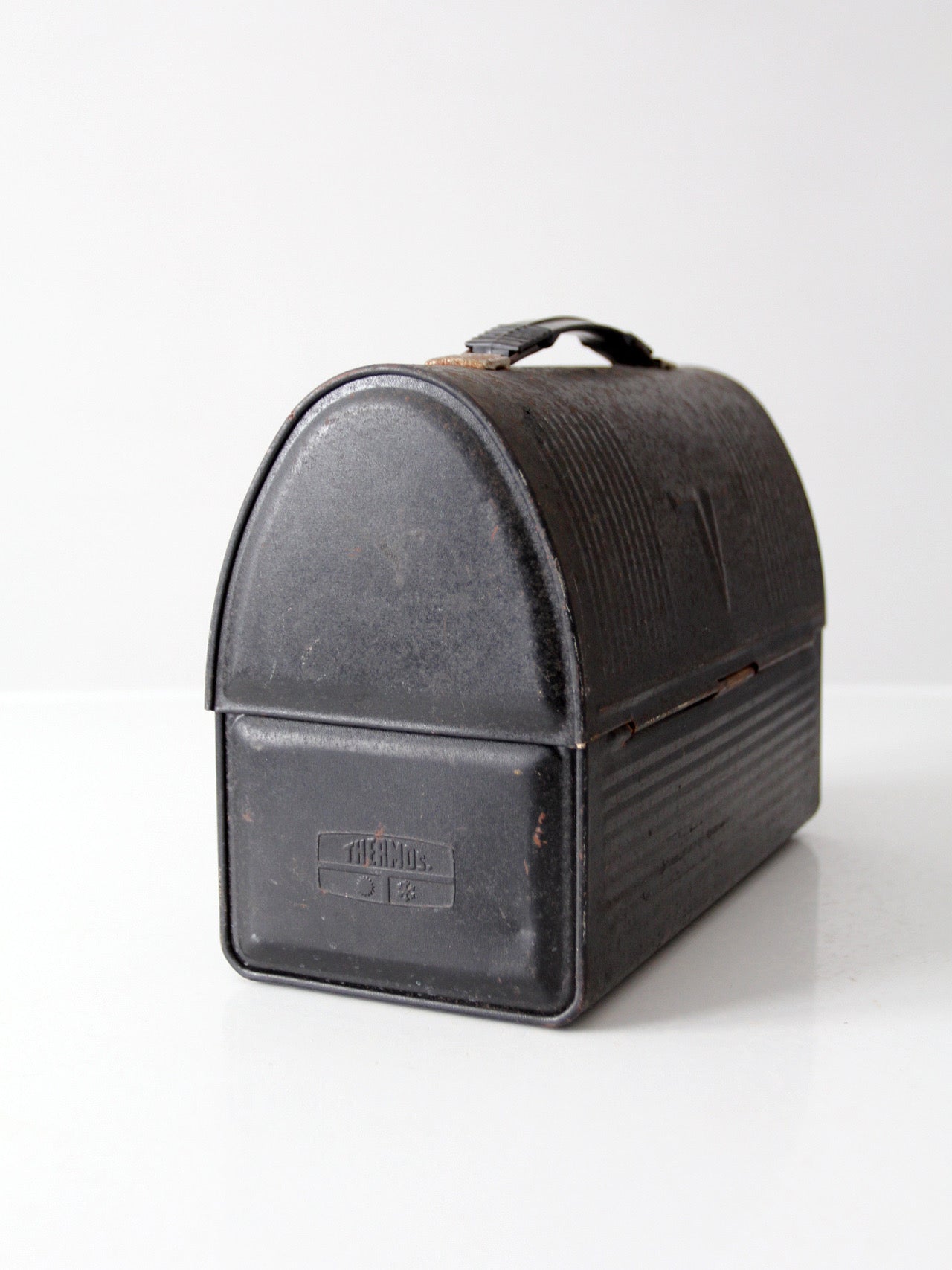 mid-century Thermos metal lunch box