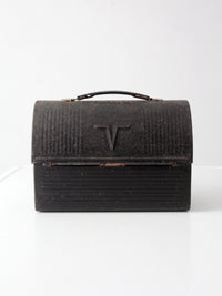 mid-century Thermos metal lunch box