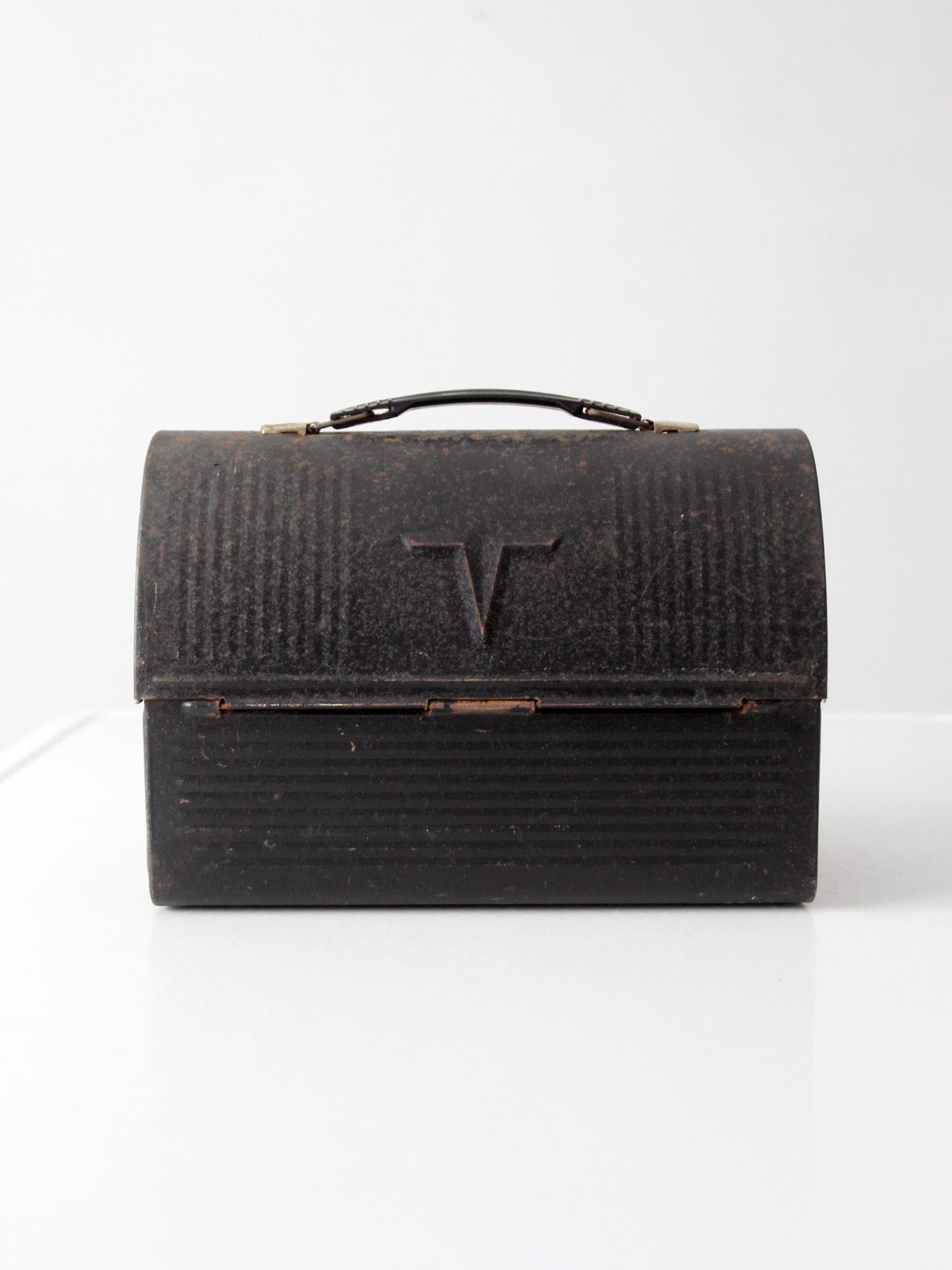 mid-century Thermos metal lunch box