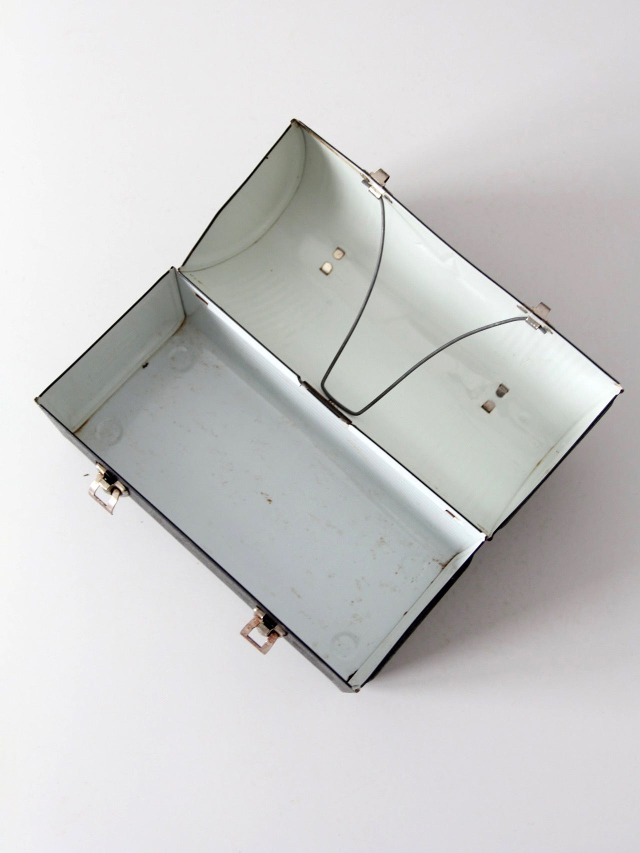 mid-century Thermos metal lunch box