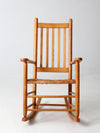 antique herringbone seat rocking chair