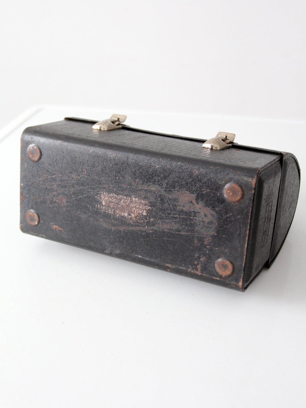 mid-century Thermos metal lunch box