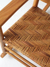 antique herringbone seat rocking chair