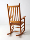antique herringbone seat rocking chair