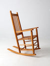 antique herringbone seat rocking chair