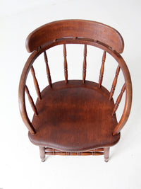 antique captain's chair