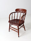 antique captain's chair