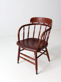 antique captain's chair