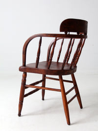 antique captain's chair