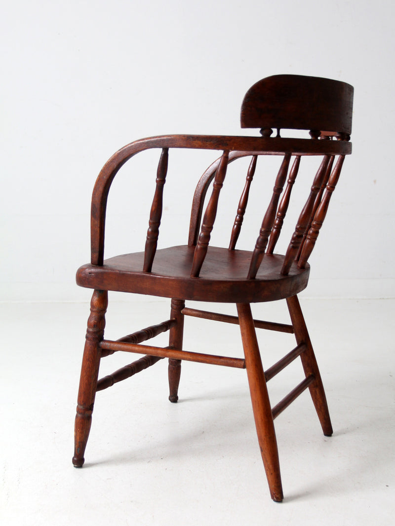 antique captain's chair