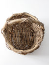 vintage woven gathering basket