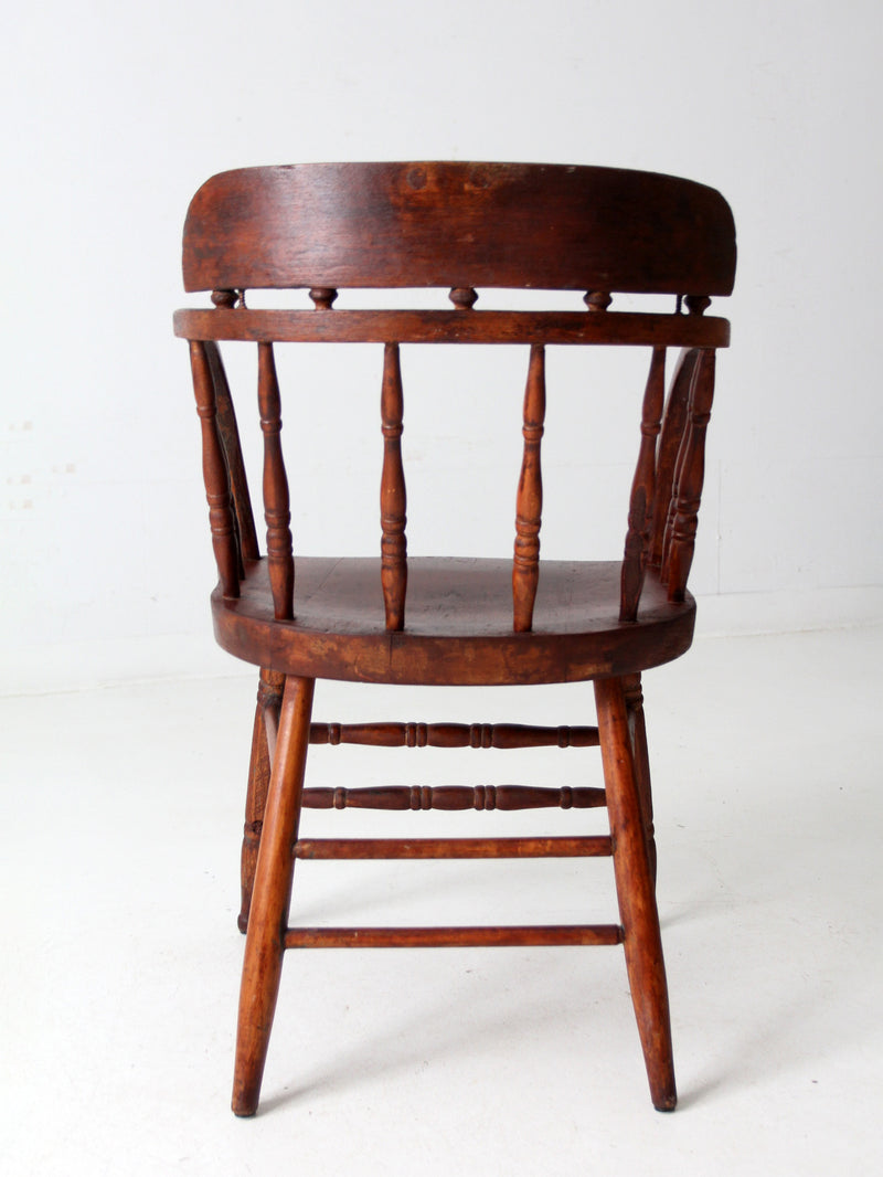 antique captain's chair