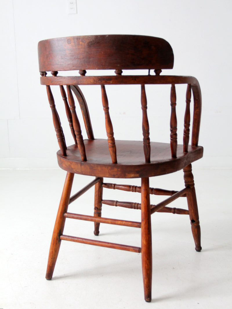 antique captain's chair