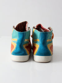 True Religion multicolor suede high-top sneakers | size 8.5