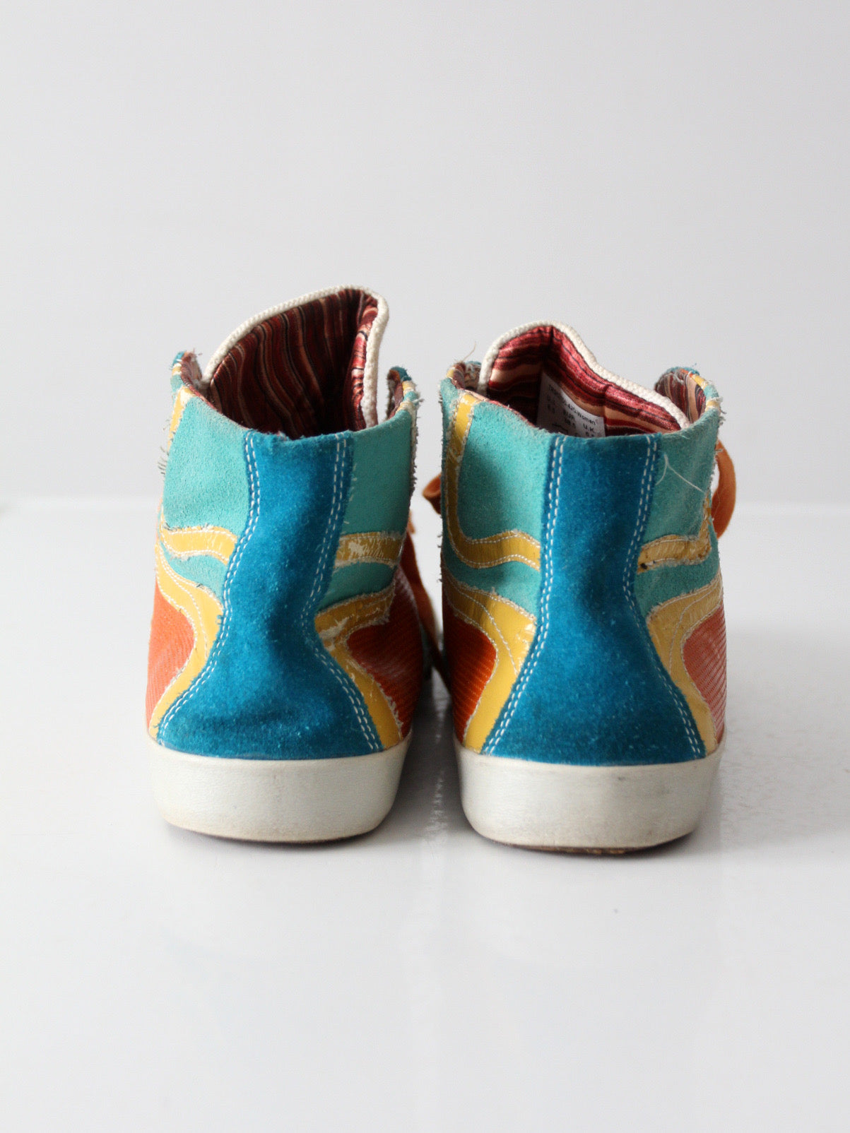 True Religion multicolor suede high-top sneakers | size 8.5