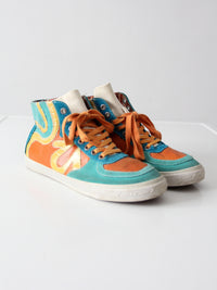 True Religion multicolor suede high-top sneakers | size 8.5
