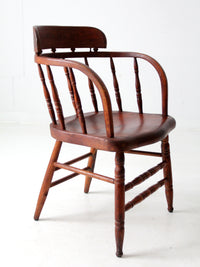 antique captain's chair