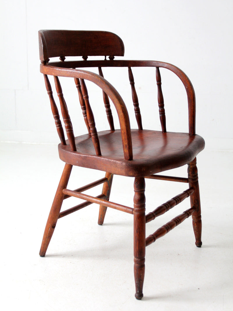 antique captain's chair