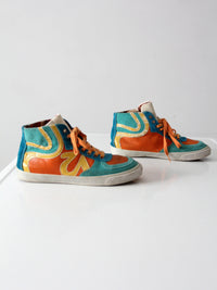 True Religion multicolor suede high-top sneakers | size 8.5