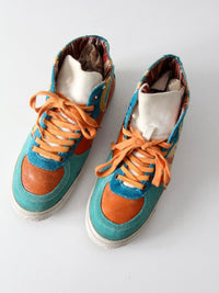 True Religion multicolor suede high-top sneakers | size 8.5