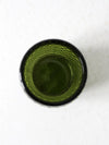 vintage green hobnail glass cup