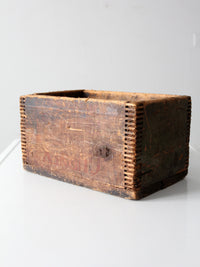 early 1900s Gurney wooden shipping box