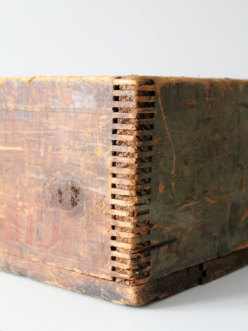 early 1900s Gurney wooden shipping box