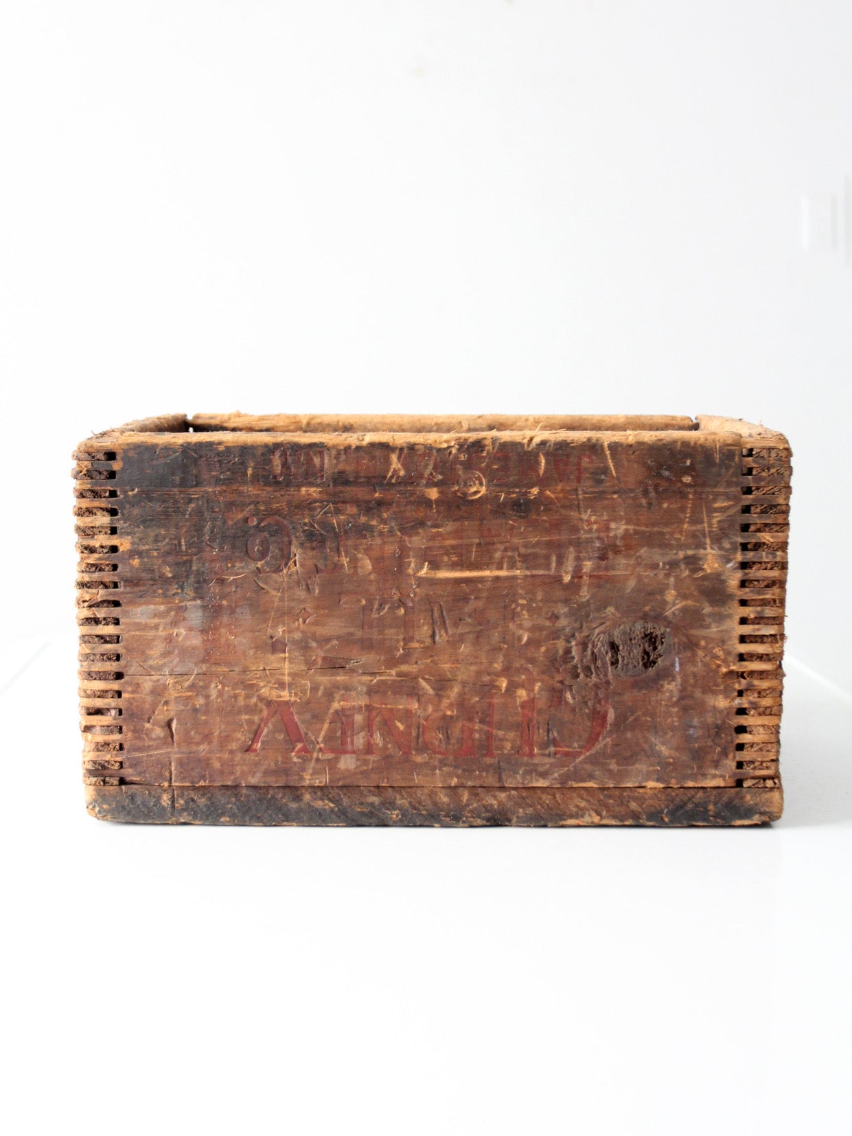 early 1900s Gurney wooden shipping box